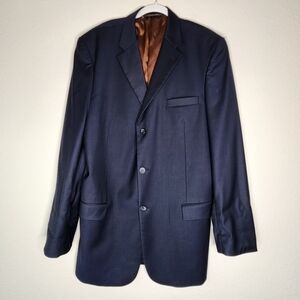 CARAVELLI Italy Navy Blazer 44XL